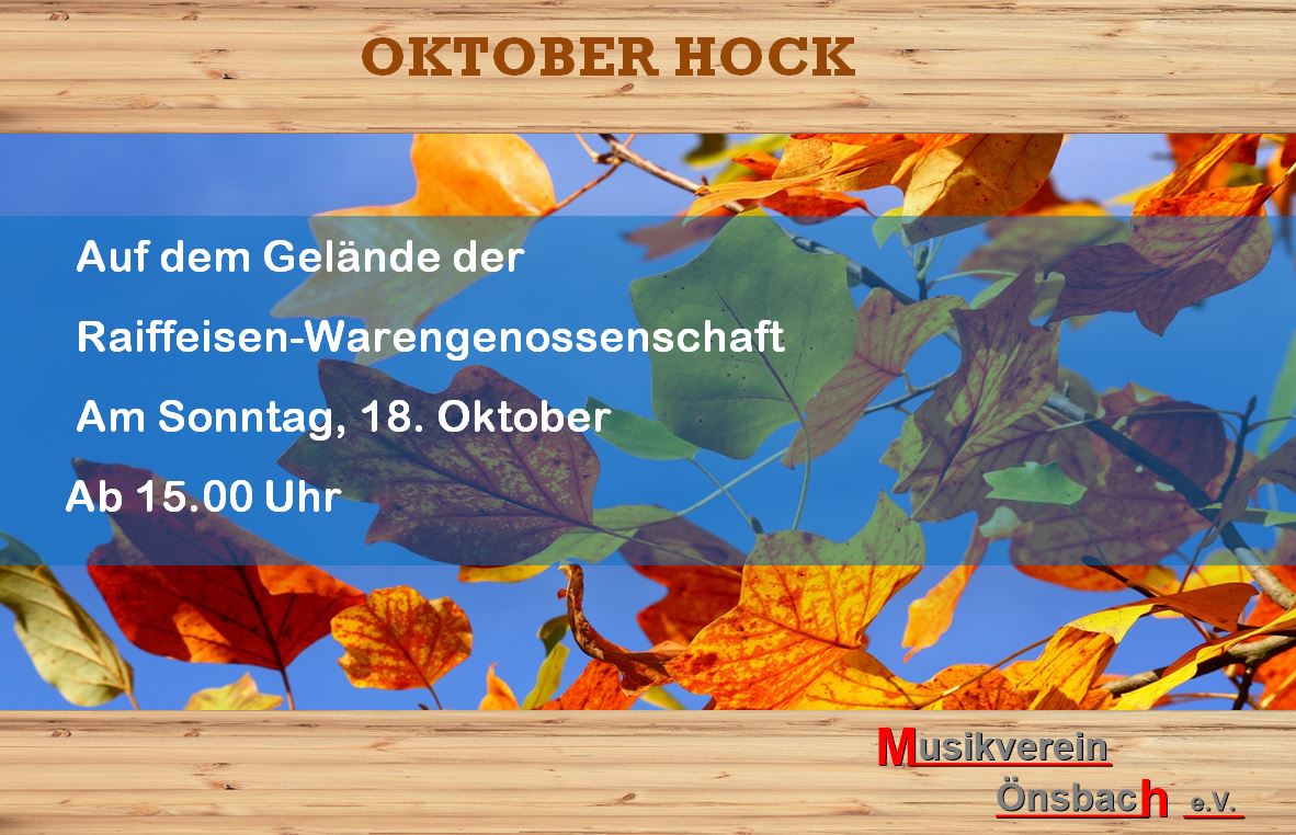 Vorankündigung Oktoberhock Farbe