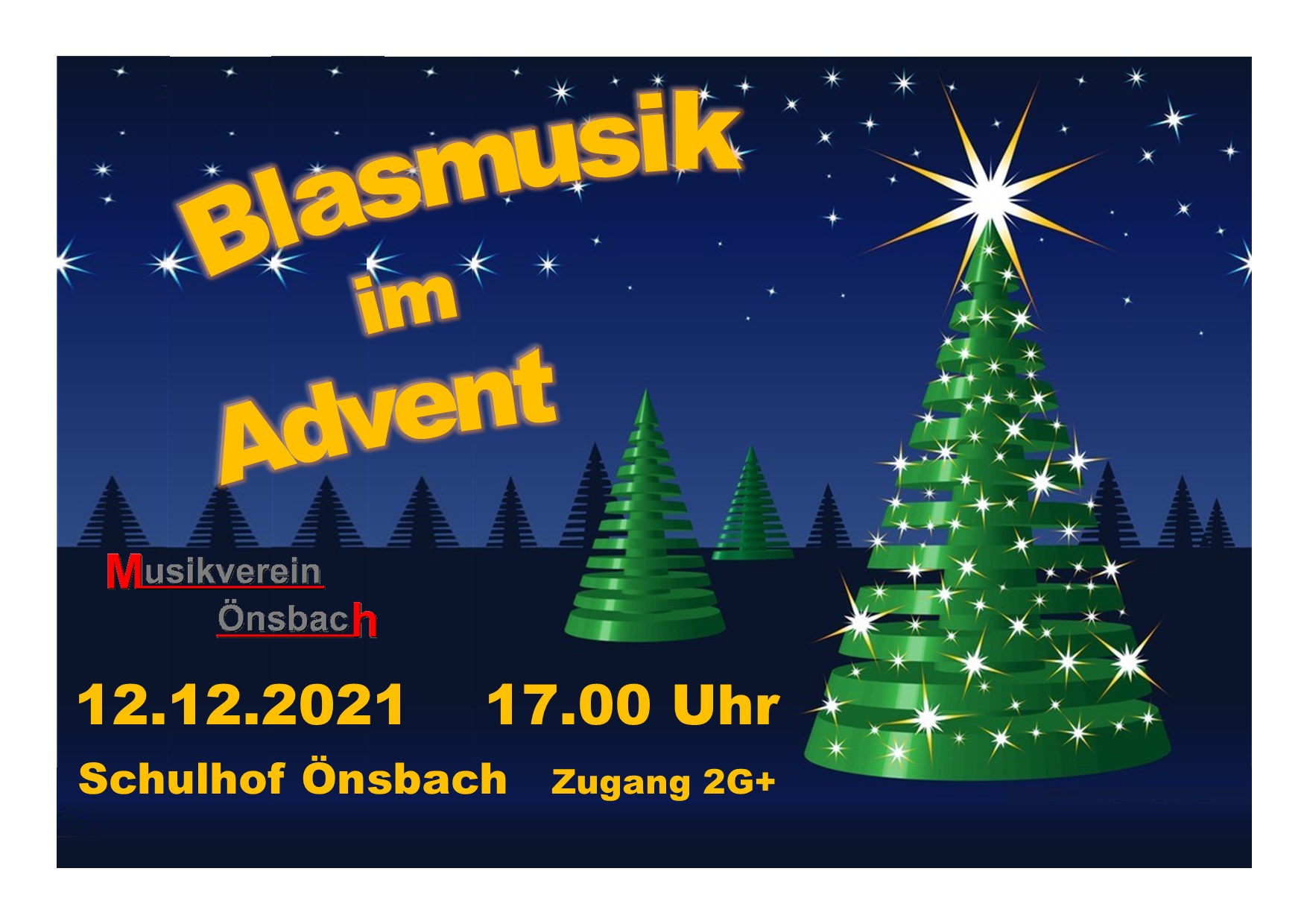 Plakat Blasmusik im Advent