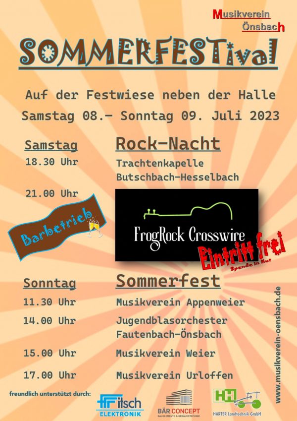 Plakat Sommerfestival 2023